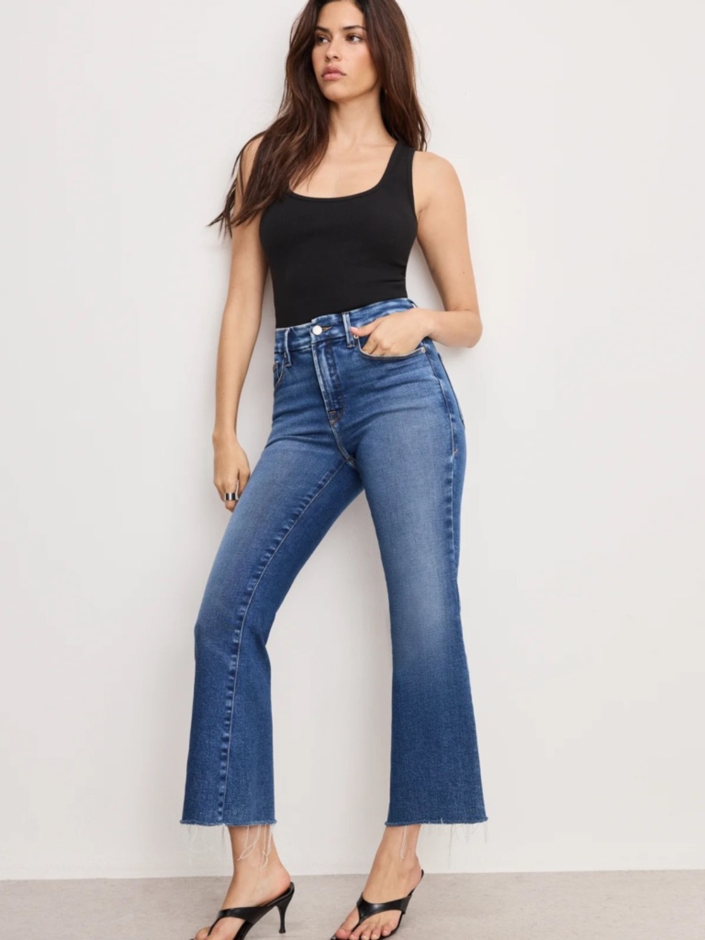 Good Legs Cropped Mini Boot Jeans